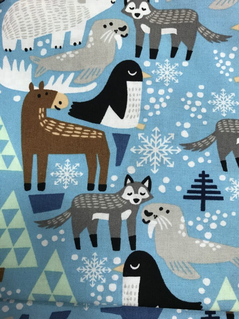 winter animal fabric